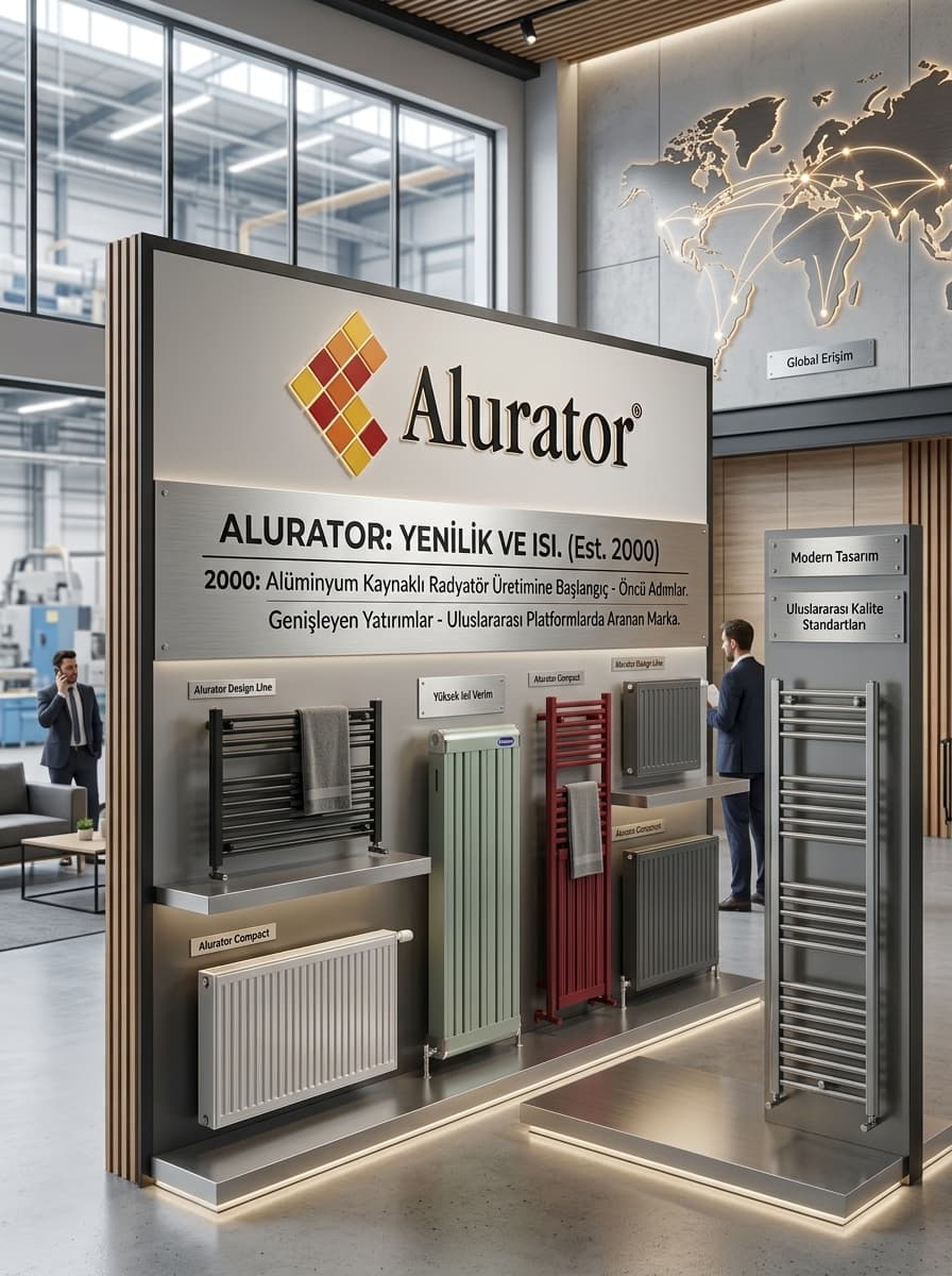 Alurator showroom: yenilik ve ısı, alüminyum radyatör ürün sergisi