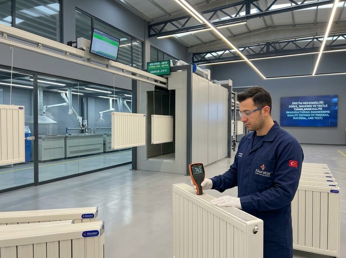Alurator malzeme ve yüzey bütünlüğü kalite kontrol ölçümü